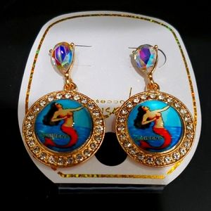 Fashion Jewelry Loteria La Sirena Earrings